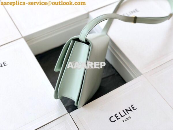 Replica Celine Classic Box Bag in Smooth Calfskin Baby Green 5