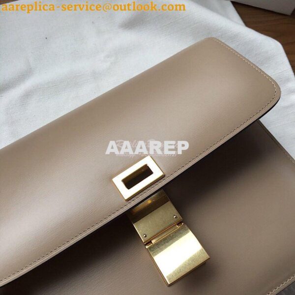 Replica Celine Classic Box Bag in Smooth Calfskin Beige 8