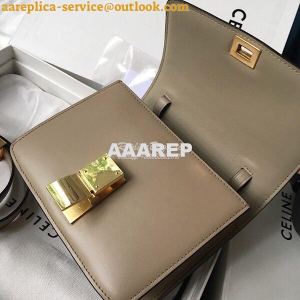 Replica Celine Classic Box Bag in Smooth Calfskin Beige 12