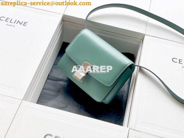 Replica Celine Classic Box Bag in Smooth Calfskin Celadon