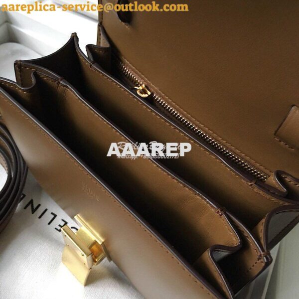 Replica Celine Classic Box Bag in Smooth Calfskin Camel 13