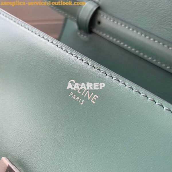 Replica Celine Classic Box Bag in Smooth Calfskin Celadon 7