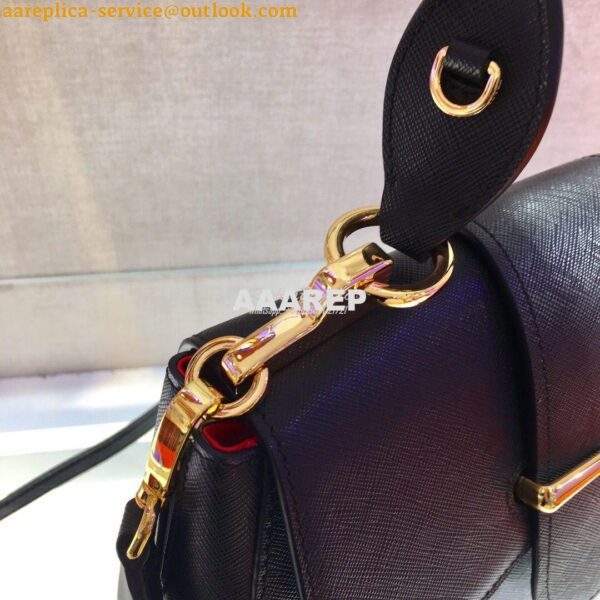 Replica Prada Sidonie Medium Bag 1BN005 Black 5