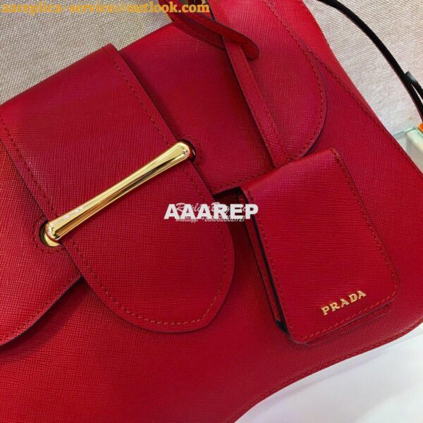 Replica Prada Sidonie Medium Bag 1BN005 Red 5