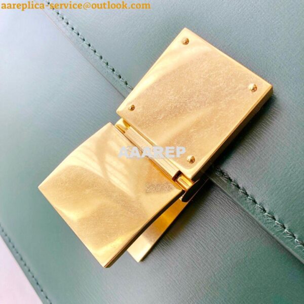 Replica Celine Classic Box Bag in Smooth Calfskin Dark Green 8