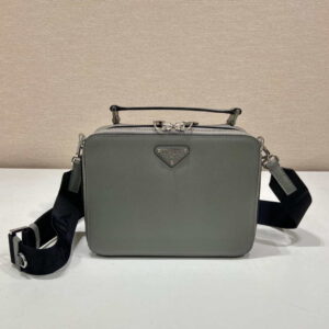 Replica Prada 2VH069 Brique Saffiano leather bag Gray