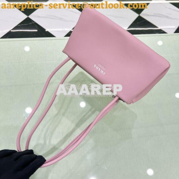 Replica Prada Small Leather Bag 1BA368 Alabaster Pink 5