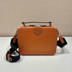 Replica Prada 2VH069 Brique Saffiano leather bag Orange