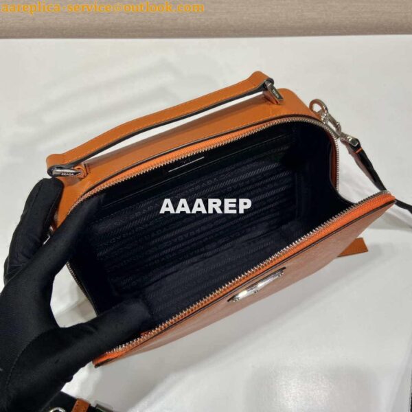 Replica Prada 2VH069 Brique Saffiano leather bag Orange 7