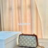 Replica Celine Clutch With Chain In Triomphe Canvas And Lambskin 10E38 2