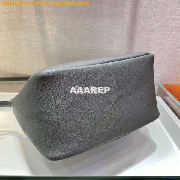 Replica Prada Small Leather Handbag 1BC145 Grey 9