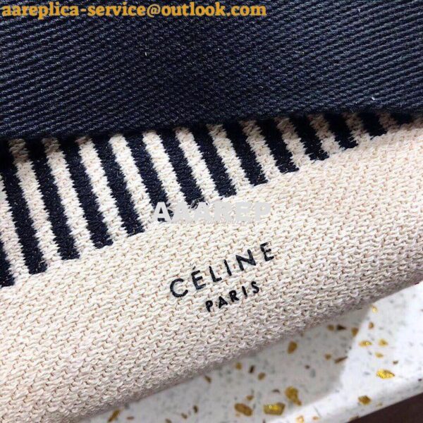 Replica Celine Small Seau Sangle bag in Textured Canvas 4