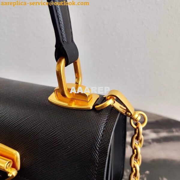 Replica Prada Saffiano Leather Symbole Bag 1BN021 Black 6