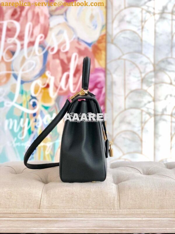 Replica Celine 16 Bag In Grained Calfskin 187373 2 Sizes Black 14