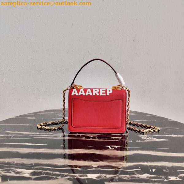 Replica Prada Saffiano Leather Symbole Bag 1BN021 Red 2