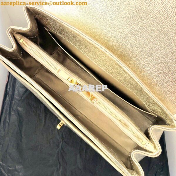 Replica Celine 16 Bag In Grained Calfskin 187373 2 Sizes Metallic Gold 10