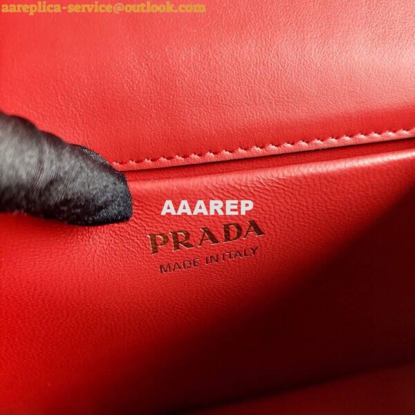 Replica Prada Saffiano Leather Symbole Bag 1BN021 Red 7