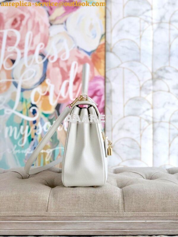 Replica Celine 16 Bag In Grained Calfskin 187373 2 Sizes White 4