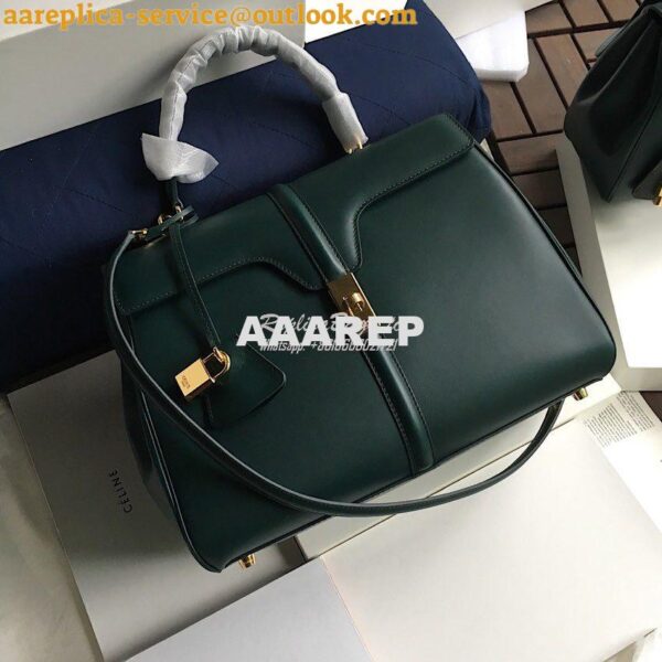 Replica Celine 16 Bag In Satinated Calfskin 187373 2 Sizes Amazone 3