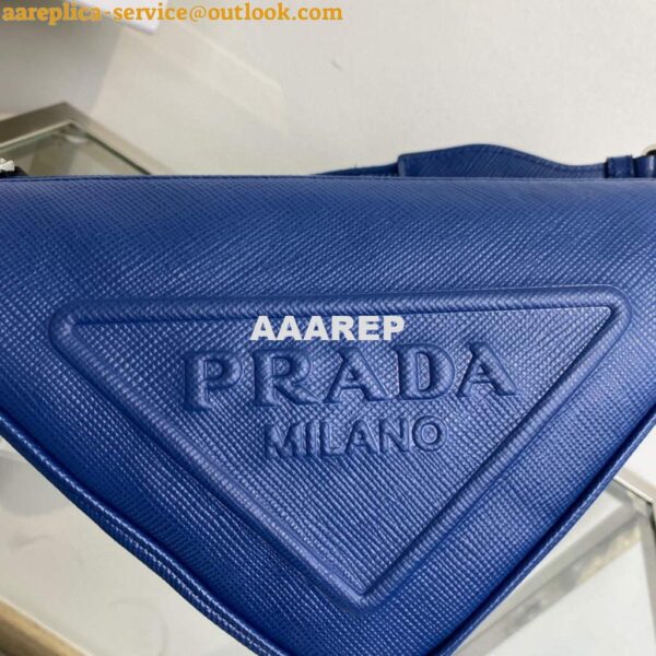 Replica Prada Saffiano Prada Triangle bag 2VH155 Blue 3