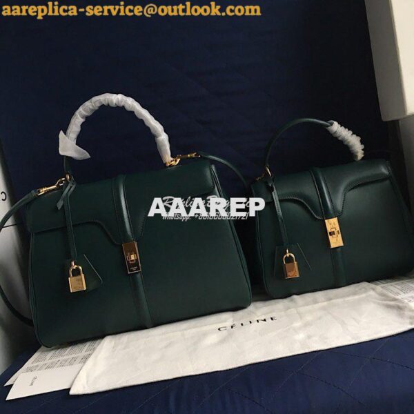 Replica Celine 16 Bag In Satinated Calfskin 187373 2 Sizes Amazone 11