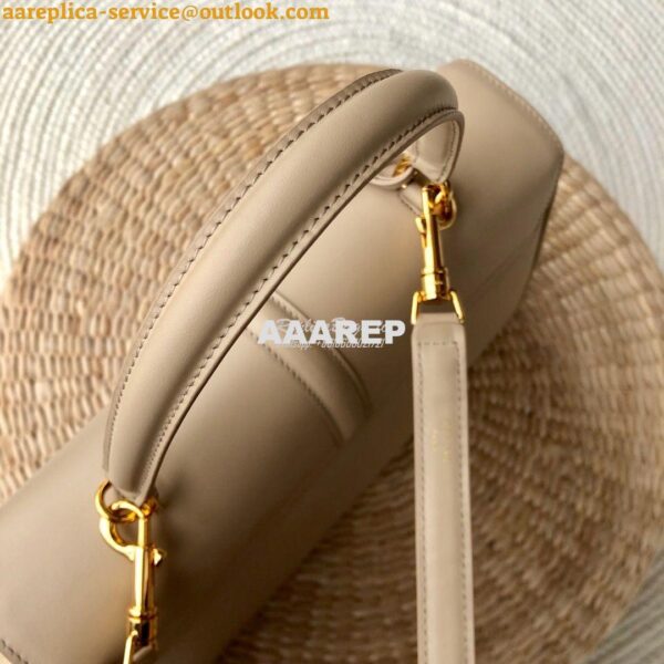 Replica Celine 16 Bag In Satinated Calfskin 187373 2 Sizes Beige 6