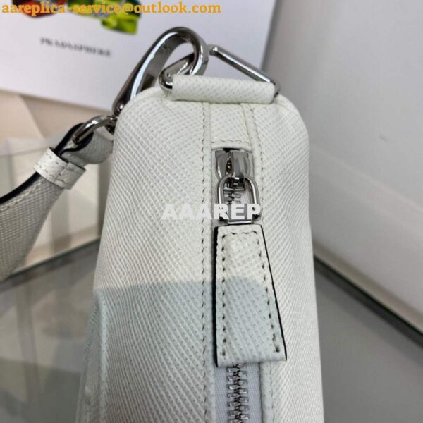 Replica Prada Saffiano Prada Triangle bag 2VH155 White 6