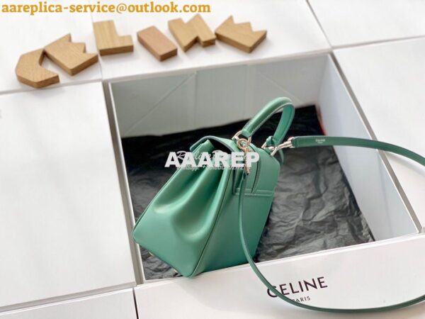 Replica Celine 16 Bag In Satinated Calfskin 187373 2 Sizes Celadon 4