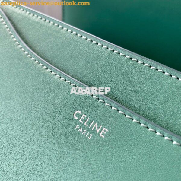 Replica Celine 16 Bag In Satinated Calfskin 187373 2 Sizes Celadon 6