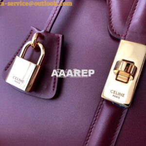 Replica Celine 16 Bag In Satinated Calfskin 187373 2 Sizes Light Burgu 2