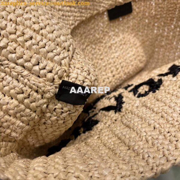 Replica Prada Small Raffia tote bag 1BG422 Apricot 7