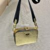 Replica Prada studded card holder with shoulder strap 1MR024 Silver