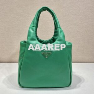 Replica Prada Small padded Prada Soft green nappa-leather bag 1BA359