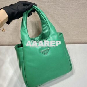 Replica Prada Small padded Prada Soft green nappa-leather bag 1BA359 2