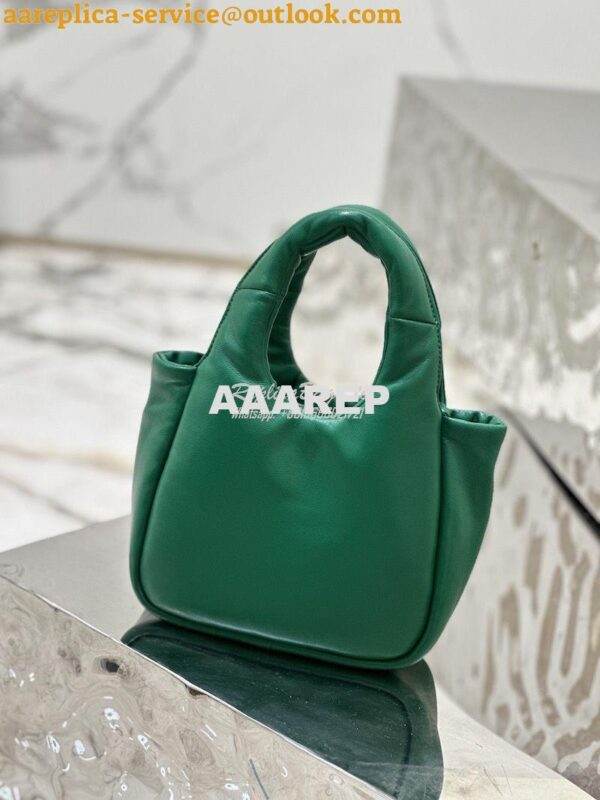 Replica Prada Small Padded Soft Nappa-Leather bag 1BA359 Green 11