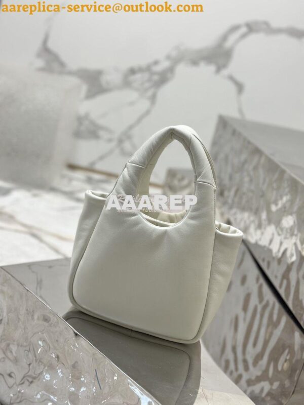 Replica Prada Small Padded Soft Nappa-Leather bag 1BA359 White 11