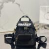 Replica Prada Small Re-Nylon and brushed leather backpack 1BZ075