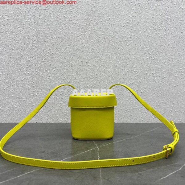 Replica Celine 199263 SMALL BOX cuir triomphe in Smooth Calfskin Yellow 3