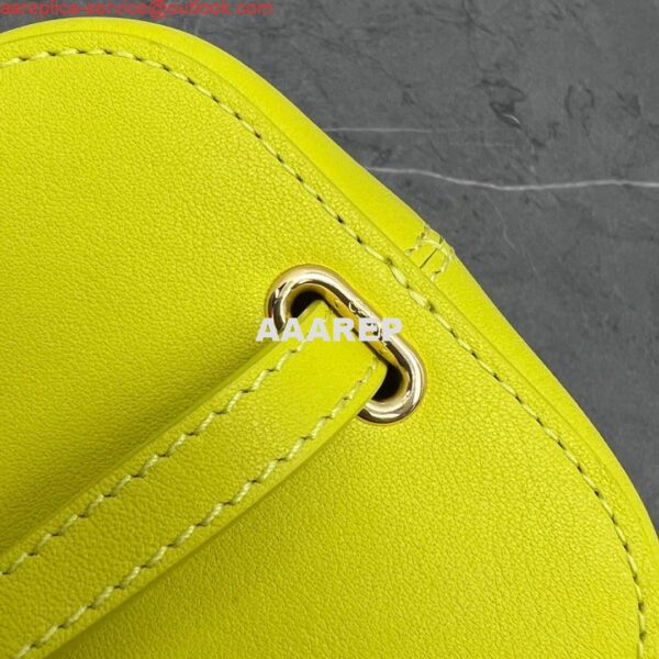 Replica Celine 199263 SMALL BOX cuir triomphe in Smooth Calfskin Yellow 6