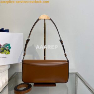 Replica Prada Brushed leather Prada Femme 1BD323 Brown