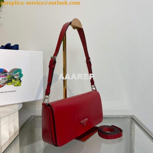 Replica Prada Brushed leather Prada Femme 1BD323 Red 2