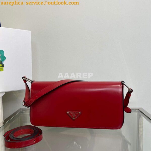 Replica Prada Brushed leather Prada Femme 1BD323 Red 6