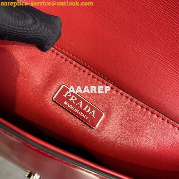 Replica Prada Brushed leather Prada Femme 1BD323 Red 8