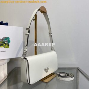 Replica Prada Brushed leather Prada Femme 1BD323 White 2