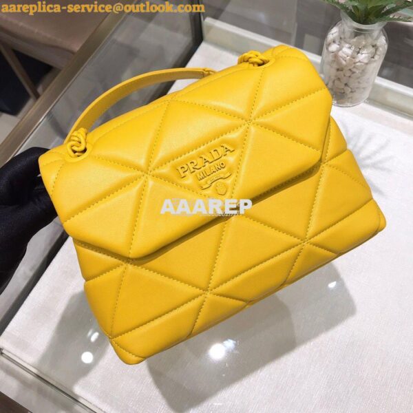 Replica Prada Small Spectrum Shoulder Bag 1BD233 Yellow 2