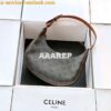 Replica Celine Ava Bag in Smooth Calfskin with Logo Print 193953 White