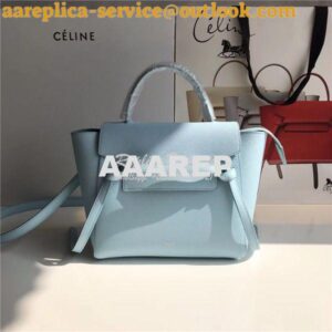 Replica Celine Belt Bag In baby blue Grained Calfskin 2 sizes