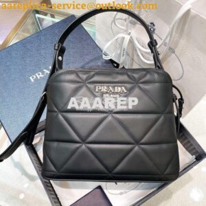 Replica Prada Spectrum Small Leather Bag 1BA311 Black 2