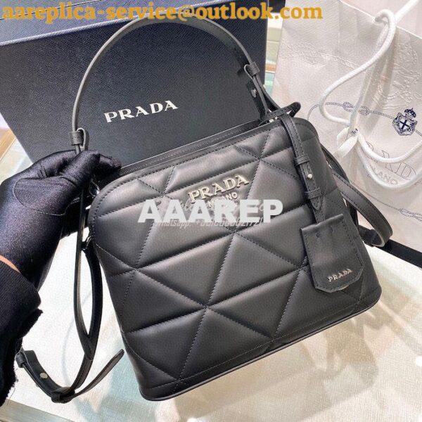 Replica Prada Spectrum Small Leather Bag 1BA311 Black 3