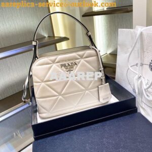 Replica Prada Spectrum Small Leather Bag 1BA311 White 2